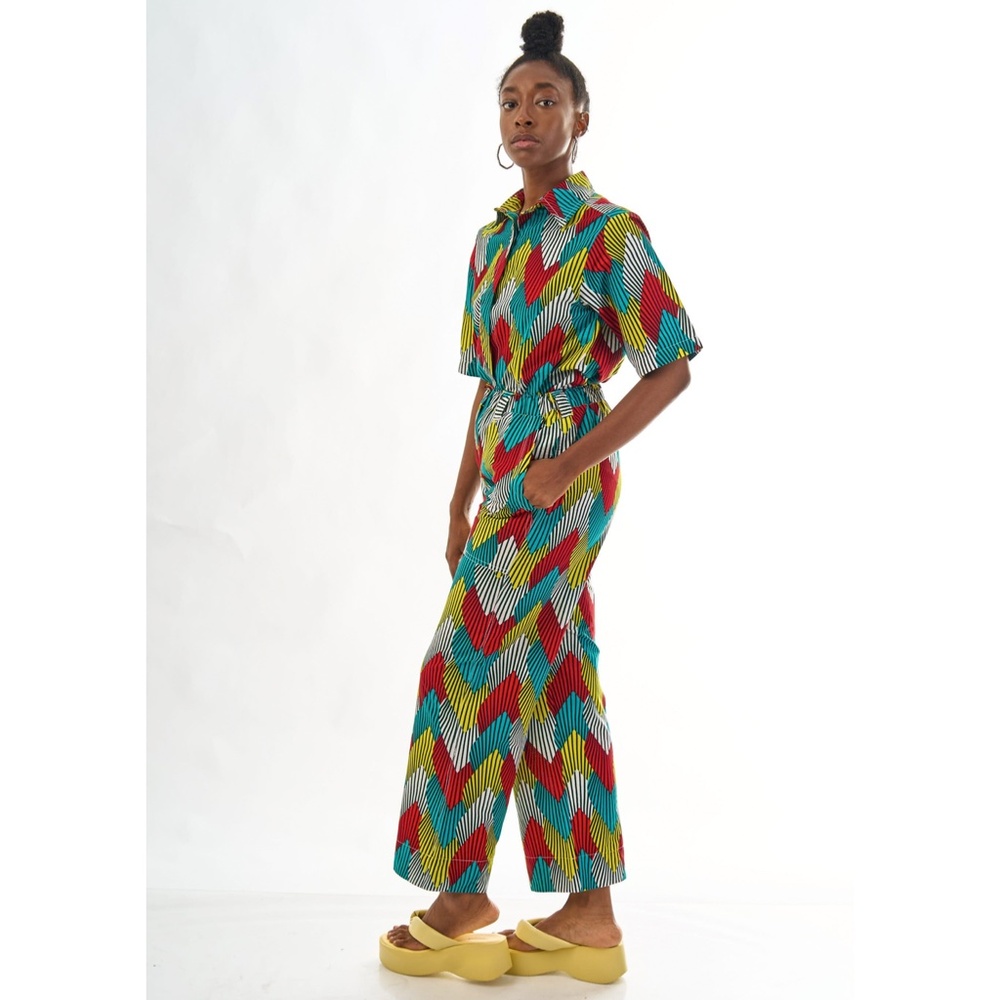 YEVU Palms Straight Leg Elastic Pants XL - Picture 5 of 5